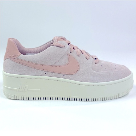 Nike Air Force 1 AF1 Sage Low Particle Beige Pink Womens Shoes - Size 10 - Picture 1 of 9